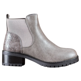 J. Star Slip-on boots on a post grey J. Star Slip-on boots on a post grey