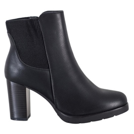 J. Star Stylish high-heeled boots black