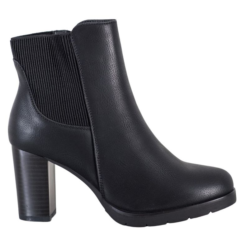 J. Star Stylish high-heeled boots black