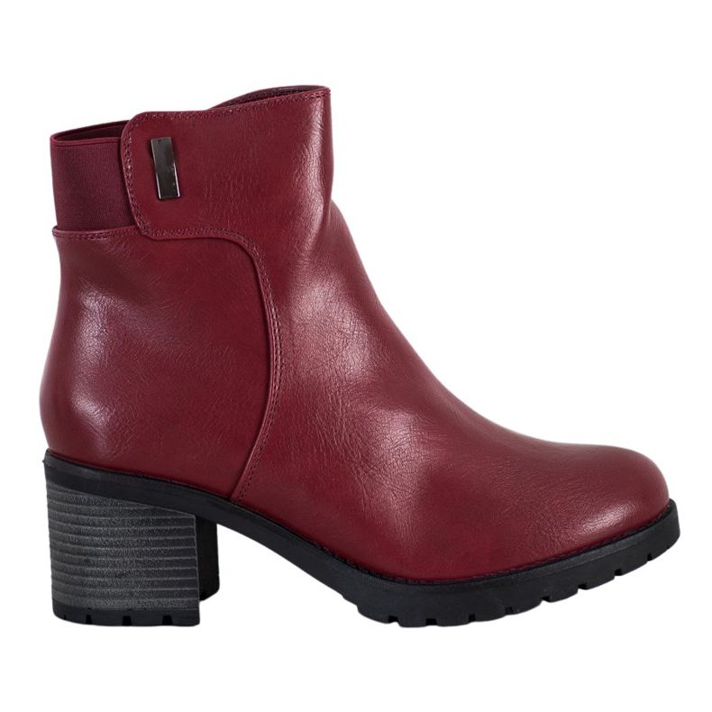 J. Star Comfortable boots on a post red