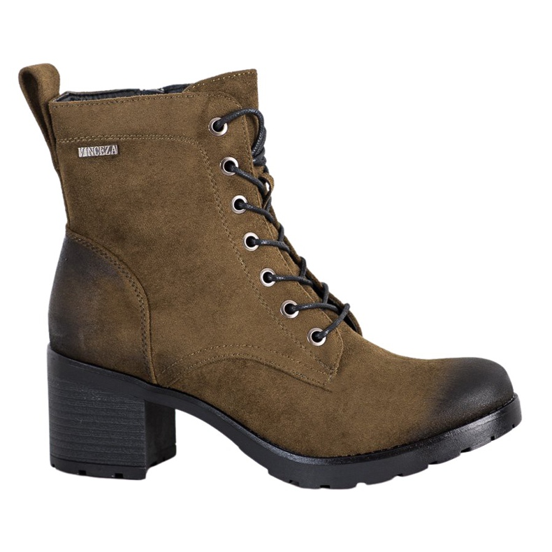 VINCEZA suede boots multicolored green