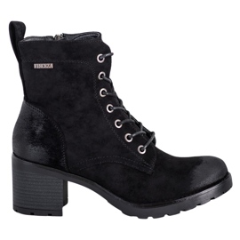 VINCEZA suede boots black