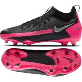 Nike Phantom Gt Academy Df FG / MG Jr CW6694-006 football shoes black multicolored