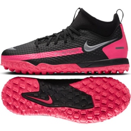 Nike Phantom Gt Academy Df Tf Jr CW6695-006 football shoe black multicolored