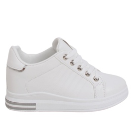 White R78 White sneakers on a hidden wedge