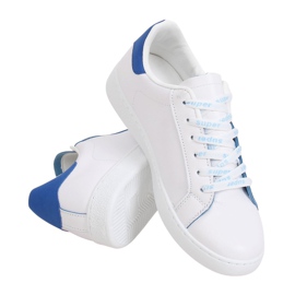 womens white and blue trainers