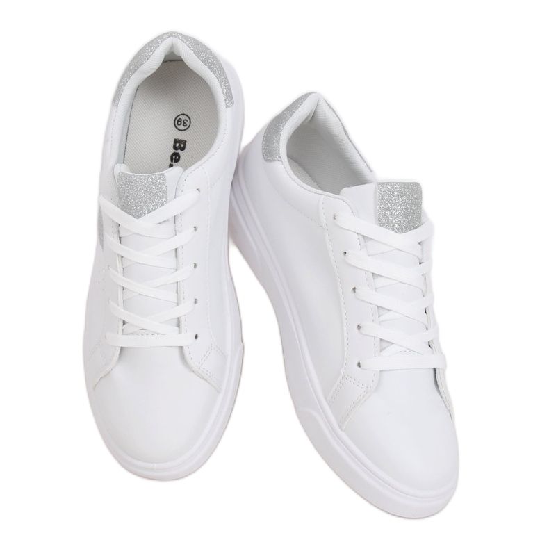 White women's sneakers C941 Silver White women's sneakers C941 Silver