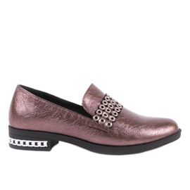 Women's maroon low shoes C18-6251 red multicolored Women's maroon low shoes C18-6251 red multicolored