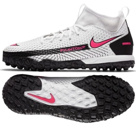 Nike Phantom Gt Academy Df Tf Jr CW6695-160 football shoe white multicolored