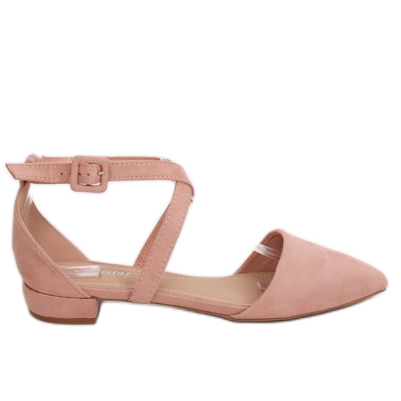 Ballerinas cut out pink LL-213P Pink II Quality