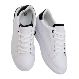 White women's sneakers LG20 WHITE / BLACK