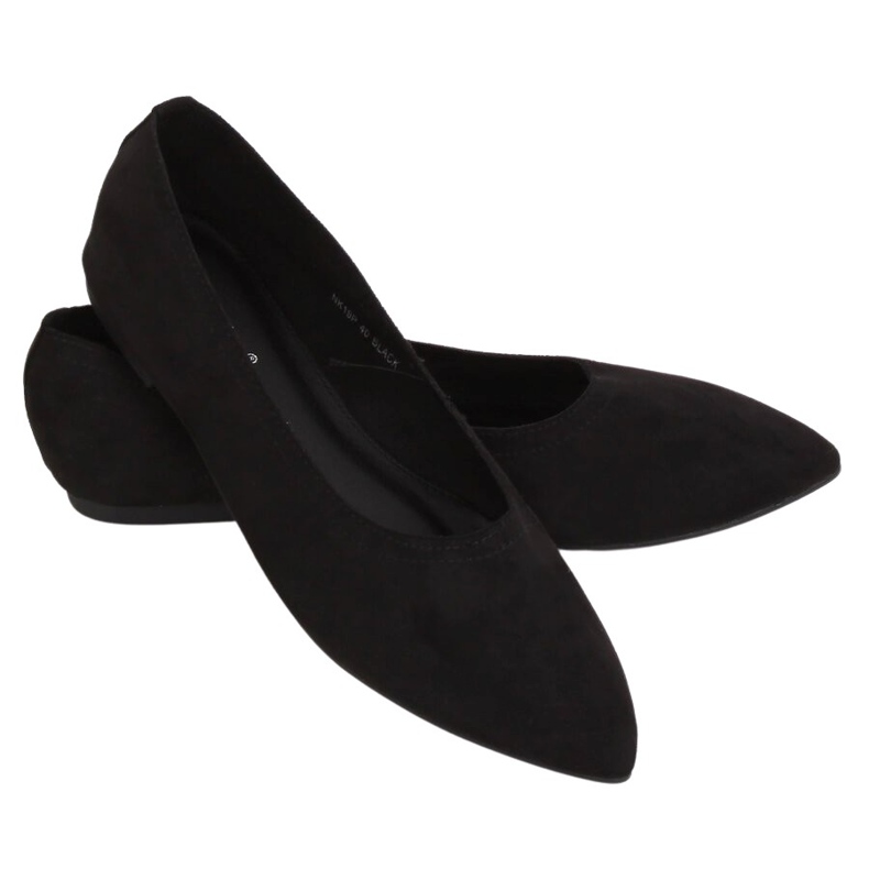 Black women's ballerinas NK19P Black Ii Quality