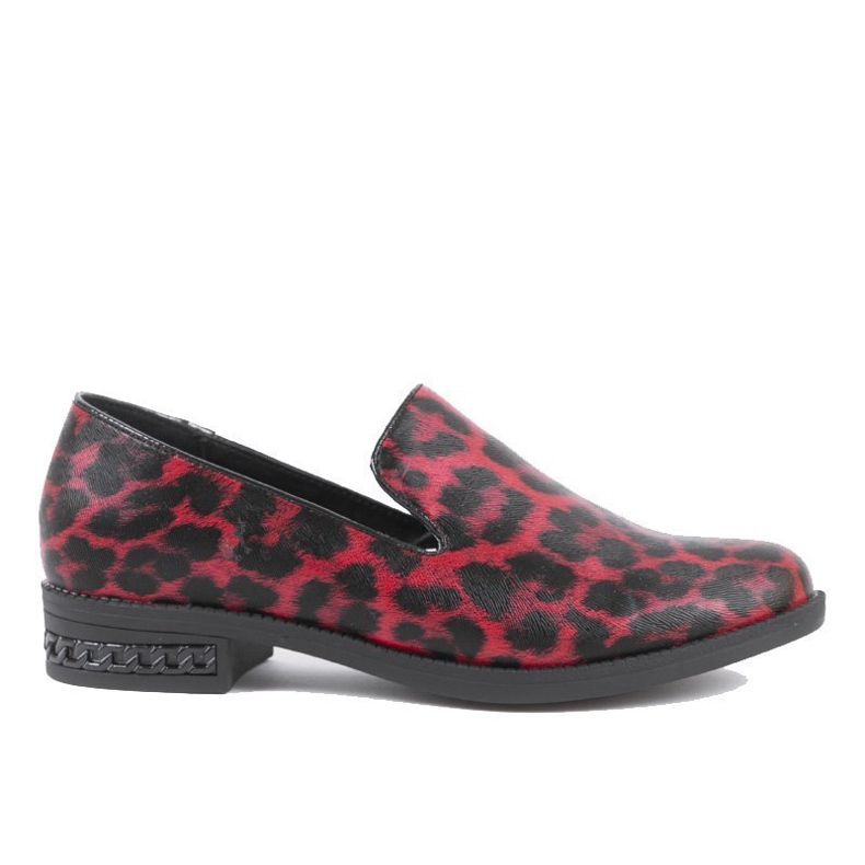 Red women's shoes C18-6527 black