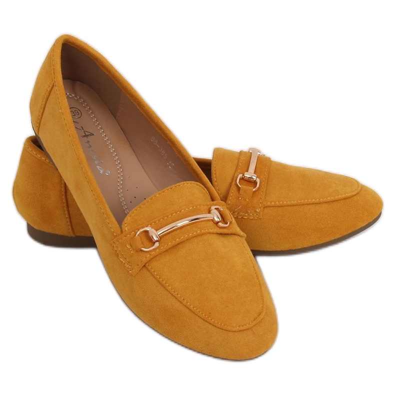 Women's loafers honey 88-385 Yellow
