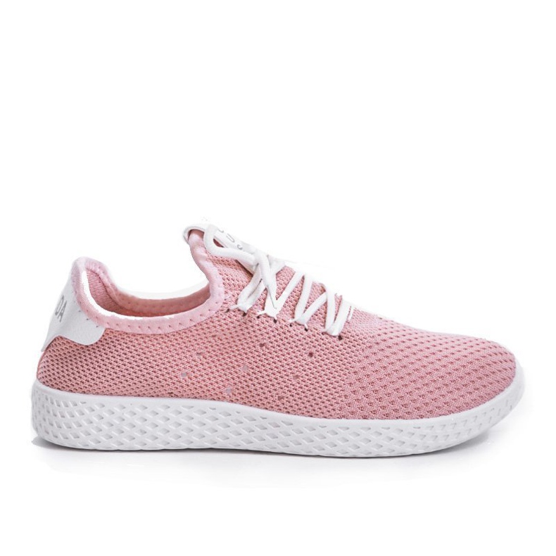H935-5 pink slip-on sports shoes