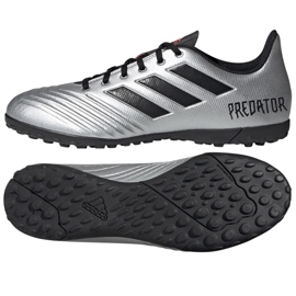 Adidas Predator 19.4 Tf M F35634 football boots silver