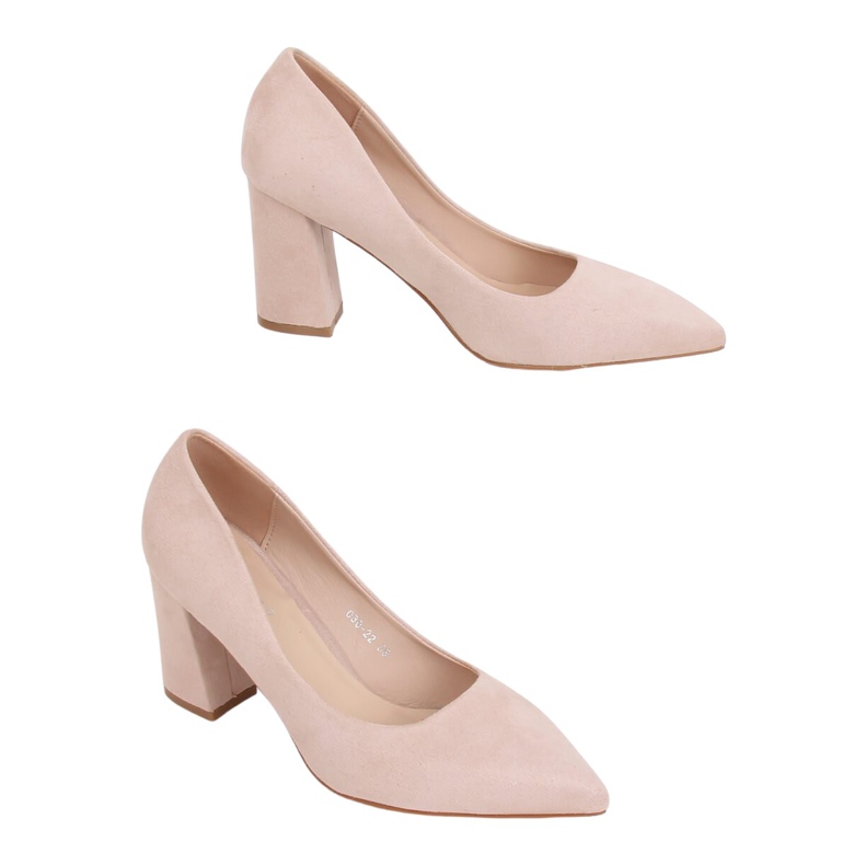 Pumps on the beige post 030-22 ES-1 Beige brown