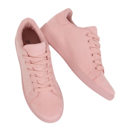 Women's pink suede sneakers 6301 Pink Women's pink suede sneakers 6301 Pink