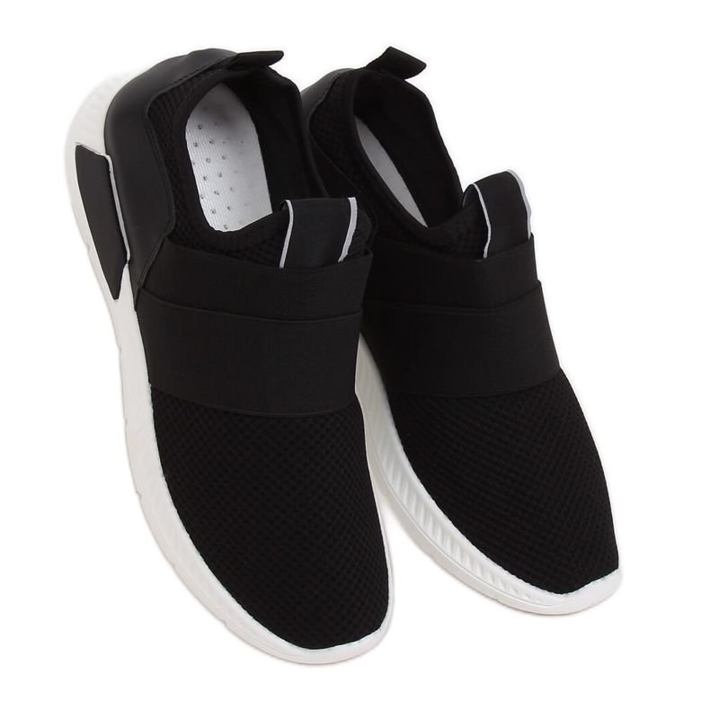 Black 7786-Y Black sports shoes