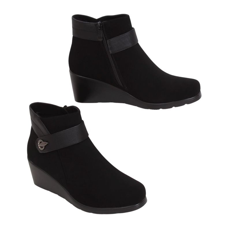 Black Black wedge boots 025 Black