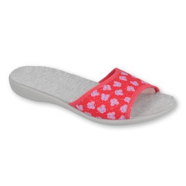 Befado women's shoes pu 300D043 red violet grey