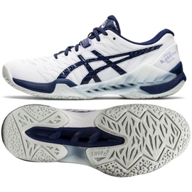 Handball shoes Asics Blast Ff 2 W 1072A046-100 multicolored white Handball shoes Asics Blast Ff 2 W 1072A046-100 multicolored white