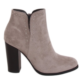 Gray high heels UK11P Gray grey