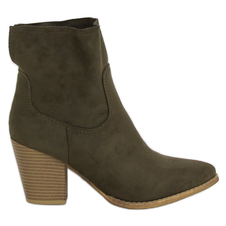 Green high-heeled boots M398 Green