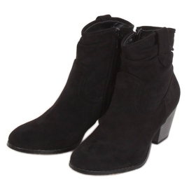 Black high-heeled boots 100-986B0-2 Black