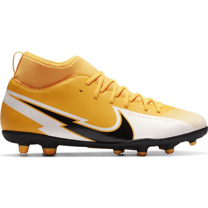 Nike Mercurial Superfly 7 Club FG / MG Jr AT8150 801 football shoes yellow yellows