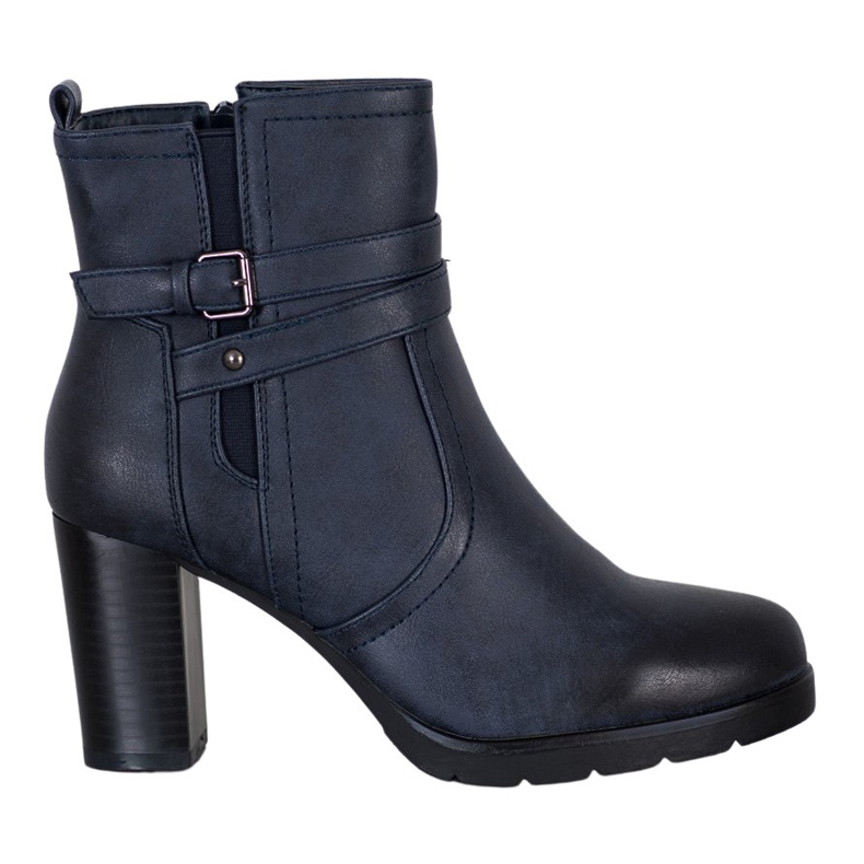 J. Star Casual boots on a post navy blue blue J. Star Casual boots on a post navy blue blue