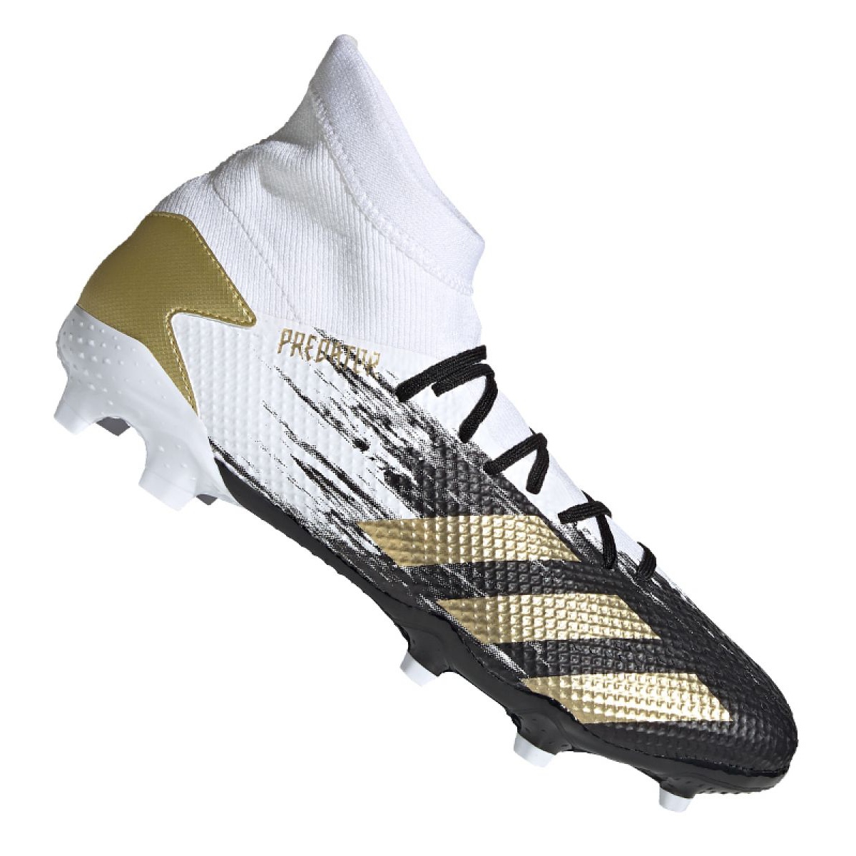 Adidas Predator 20.3 Fg M FW9196 football boots black white black gold white