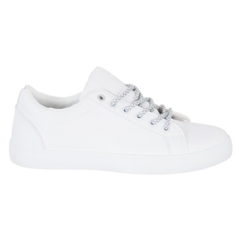 SHELOVET Sneakers With Decorative Laces white