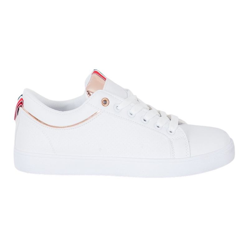 SHELOVET Stylish Sneakers With Eco Leather white SHELOVET Stylish Sneakers With Eco Leather white