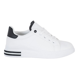 SHELOVET Fashionable Tied Sneakers white