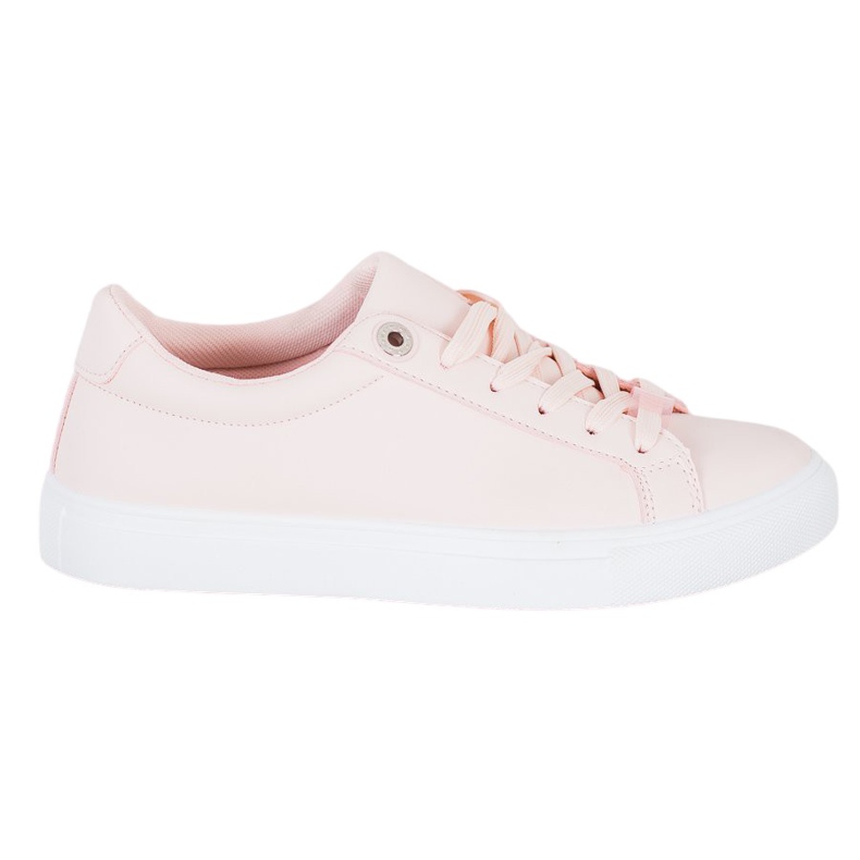 SHELOVET Sneakers With Eco Leather pink