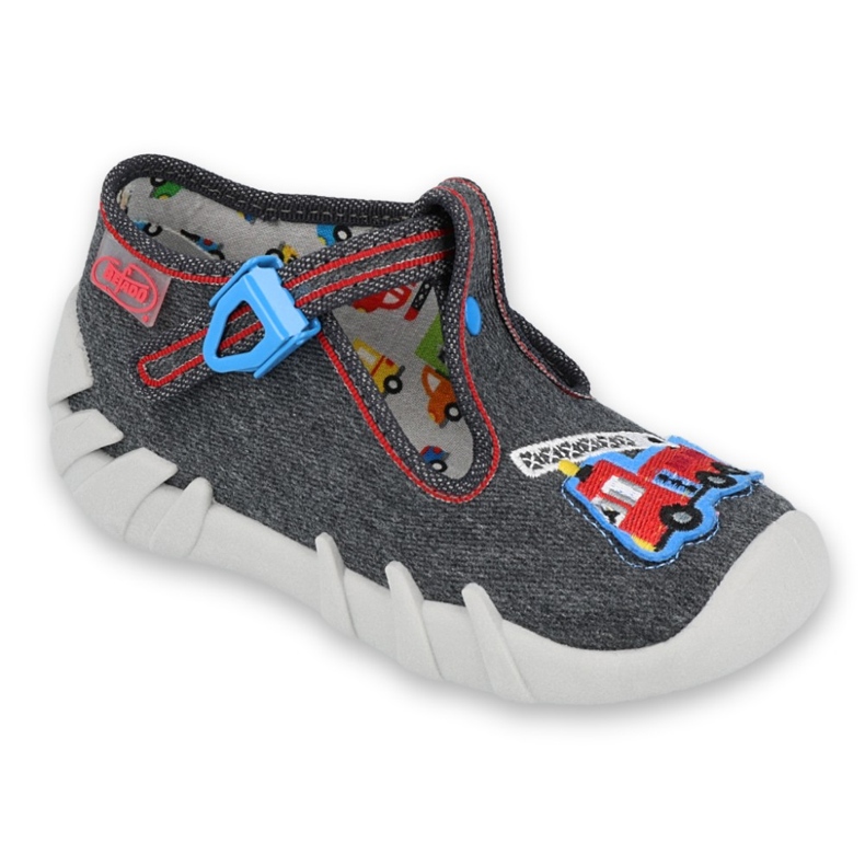 Befado children's shoes 110P384 red blue grey