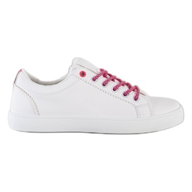 SHELOVET Sneakers With Decorative Laces white