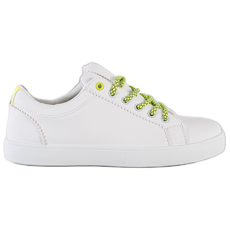 SHELOVET Sneakers With Decorative Laces white