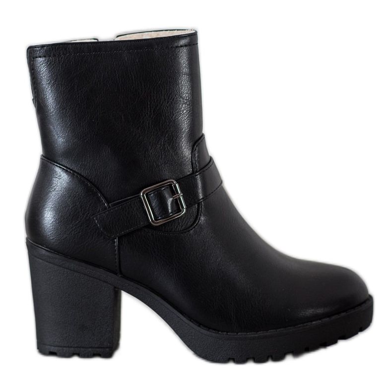 J. Star Fashionable Boots On The Platform black