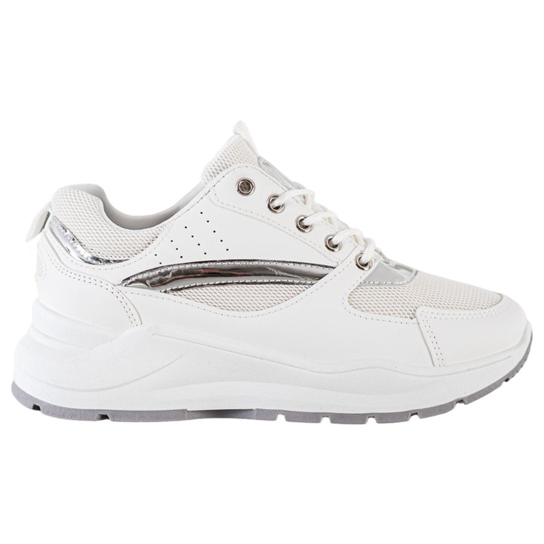 Ideal Shoes Stylish Sports Sneakers white Ideal Shoes Stylish Sports Sneakers white