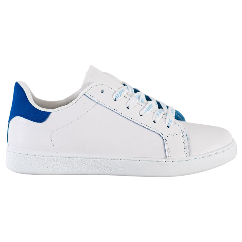 SHELOVET Fashionable Sports Shoes white blue SHELOVET Fashionable Sports Shoes white blue