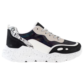 Kayla Sneakers With Holo Effect black