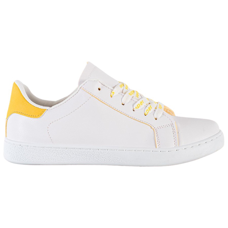 SHELOVET Fashionable Sports Shoes white yellow SHELOVET Fashionable Sports Shoes white yellow