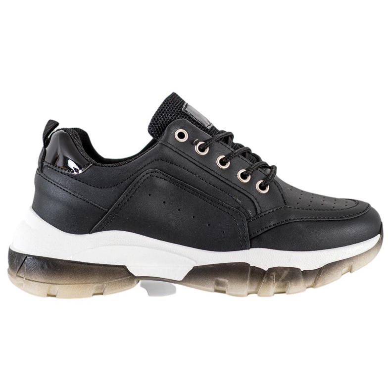 SHELOVET Eco Leather Sneakers black