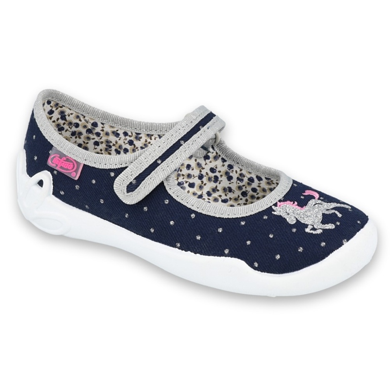 Befado children's shoes 114X414 navy blue silver grey