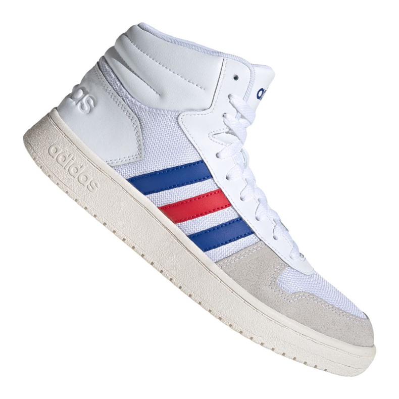 Adidas Hoops 2.0 Mid M FW8252 basketball shoe multicolored white Adidas Hoops 2.0 Mid M FW8252 basketball shoe multicolored white