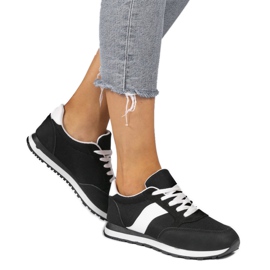Black sneakers sports sneakers 3149 white
