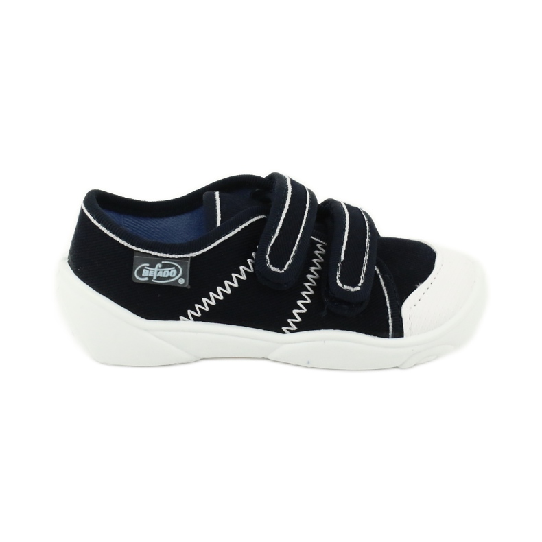 Befado children's shoes 907P118 white navy blue