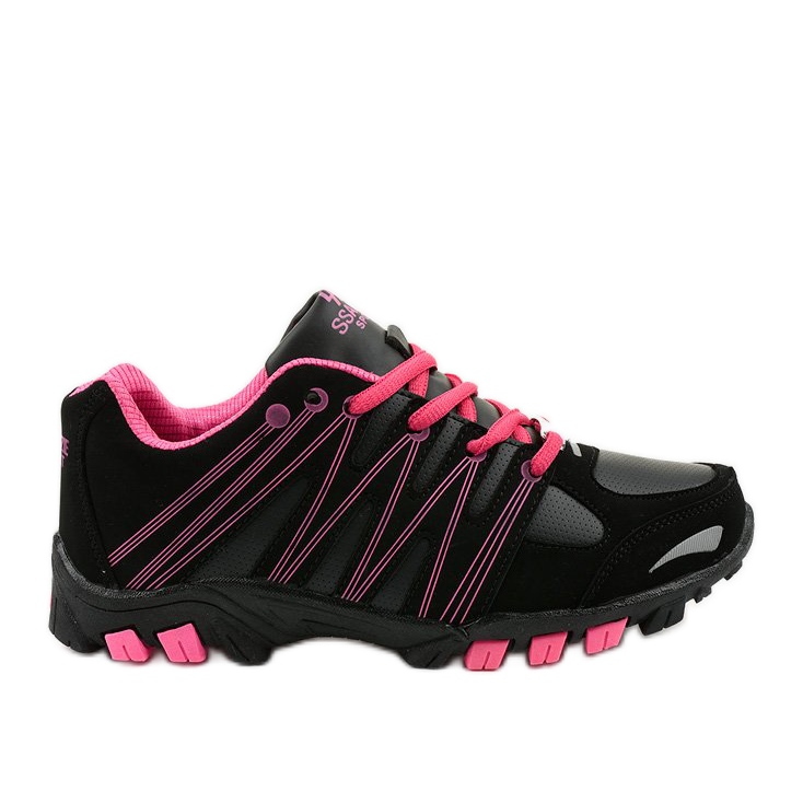 Black women's sports trekking W118 pink